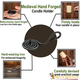 Medieval candle holder - Celtic Webmerchant