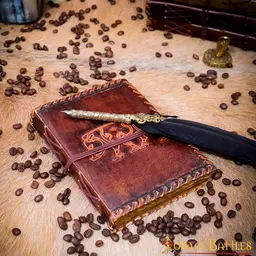 Leather journal Celtic boar - Celtic Webmerchant