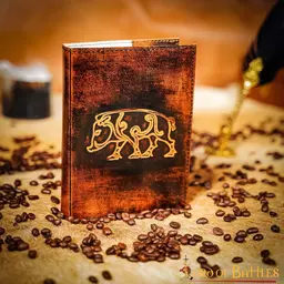 Leather book Celtic boar Knochnagael - Celtic Webmerchant