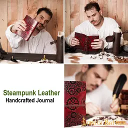 Leather book Steampunk - Celtic Webmerchant