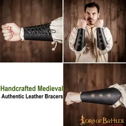 Leather bracers Noralf - Celtic Webmerchant