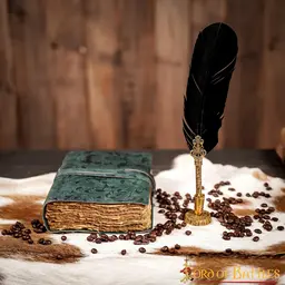 Carnet en cuir fantasy, vert - Celtic Webmerchant