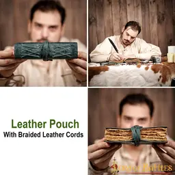 Carnet en cuir fantasy, vert - Celtic Webmerchant