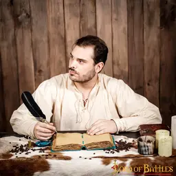 Leren boek fantasy, blauw - Celtic Webmerchant