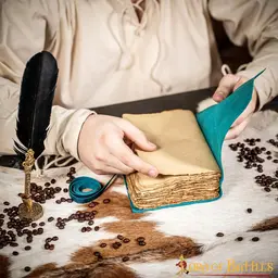 Carnet en cuir fantasy, bleu - Celtic Webmerchant