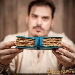 Leren boek fantasy, blauw - Celtic Webmerchant