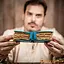 Carnet en cuir fantasy, bleu - Celtic Webmerchant