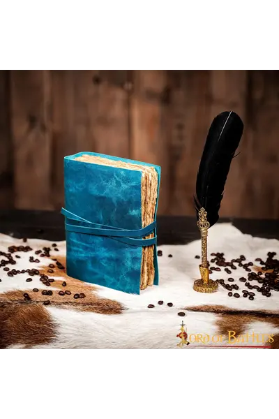 Leren boek fantasy, blauw - Celtic Webmerchant