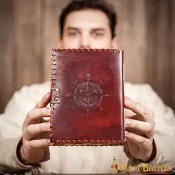 Leather diary with stones - Celtic Webmerchant