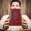 Leather diary with stones - Celtic Webmerchant