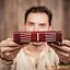 Ledertagebuch mit Steinen - Celtic Webmerchant