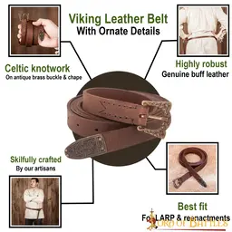 Viking Belt Leif - Celtic Webmerchant