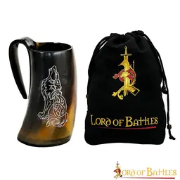 Taza de cuerno vikingo Fenrir - Celtic Webmerchant