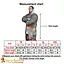 Hauberk med slids, blandet, flade ringe, runde nitter 9 mm - Celtic Webmerchant