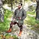 Lord of Battles Hauberk med slids, blandet, flade ringe, runde nitter 9 mm - Celtic Webmerchant
