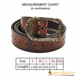 Viking belt with dragons - Celtic Webmerchant