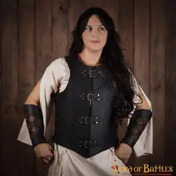 Leather battle corset Nessa - Celtic Webmerchant