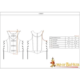 Leather battle corset Nessa - Celtic Webmerchant