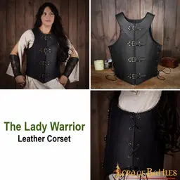 Leather battle corset Nessa - Celtic Webmerchant