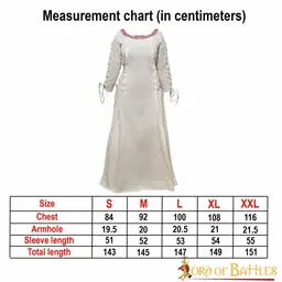 Vestido medieval Tara - Celtic Webmerchant
