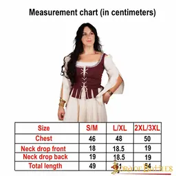 Medeltida bodice adalyn - Celtic Webmerchant