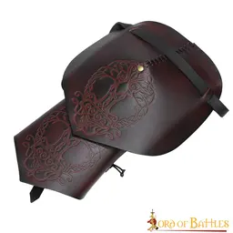 Leren pauldron Yggdrasil - Celtic Webmerchant