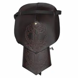 Leather pauldron Yggdrasil - Celtic Webmerchant