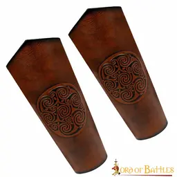 Leren bracers Ingalvur, lang - Celtic Webmerchant