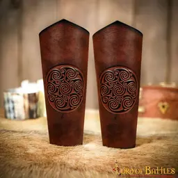 Leren bracers Ingalvur, lang - Celtic Webmerchant