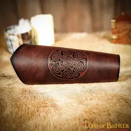 Leren bracers Ingalvur, lang - Celtic Webmerchant