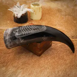 Viking drikkehorn drakar - Celtic Webmerchant