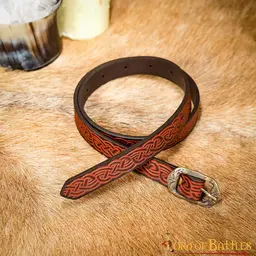 Keltischer Gürtel Maeve, braun - Celtic Webmerchant