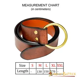 Keltischer Gürtel Maeve, braun - Celtic Webmerchant