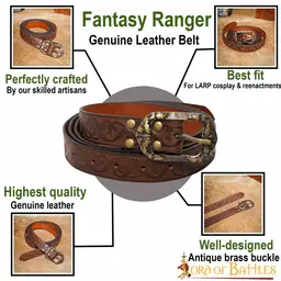 Celtic belt Maeve, brown - Celtic Webmerchant