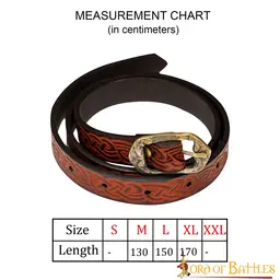 Keltischer Gürtel Maeve, braun - Celtic Webmerchant