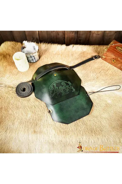 Spallaccio in pelle con cinghiale celtico - Celtic Webmerchant
