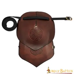 Leather pauldron Celtic spirals - Celtic Webmerchant