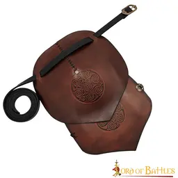 Leather pauldron Celtic spirals - Celtic Webmerchant