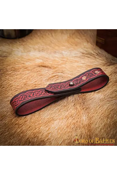 Celtic belt holder for cups, brown - Celtic Webmerchant