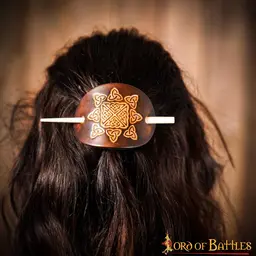 Leather hairpin with Celtic knots - Celtic Webmerchant