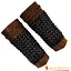 Bracciali da cacciatore di mostri in pelle con maglia di ferro - Celtic Webmerchant
