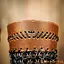 Bracciali da cacciatore di mostri in pelle con maglia di ferro - Celtic Webmerchant