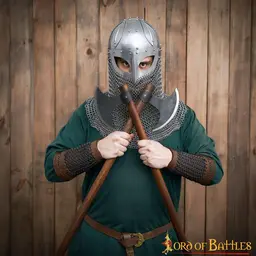 Skórzane karwasze łowcy potworów z kolczugą - Celtic Webmerchant