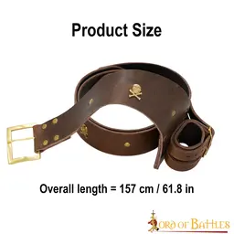 Pirate belt with sword holder - Celtic Webmerchant