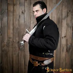Belt with sword holder, brown - Celtic Webmerchant