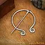 Horseshoe fibula, steel - Celtic Webmerchant