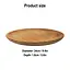 Assiette en bois, 23 cm - Celtic Webmerchant