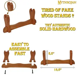 Wooden sword stand, table stand - Celtic Webmerchant