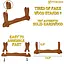 Soporte de espada de madera, soporte de mesa - Celtic Webmerchant