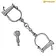 Mythrojan Steel handcuffs - Celtic Webmerchant